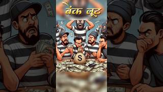 बैंक लूट।Bank loot Ek majedar Hindi Kahanishorts [upl. by Panaggio]