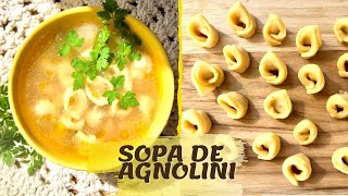 A MAIS DELICIOSA SOPA DE AGNOLINI CASEIRA  DA MASSA AO CALDO TRADICIONAL DO SUL [upl. by Enyleuqcaj]