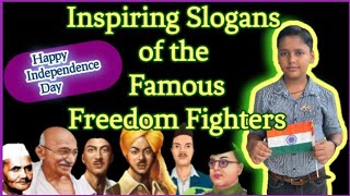 Freedom Fighters Slogans in English10 Slogans of Freedom FightersFamous Slogan of Freedom Fighters [upl. by Adnohsed]