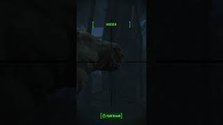 Fallout 42 Shot Gauss Rifle Vs Ancient Behemoth [upl. by Haneehs]