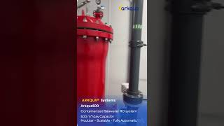 ADVANCEES  ARKQUA500  500 m3d  Containerized Seawater Desalination System reverseosmosissystems [upl. by Flossy]