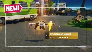 How to Get New Kits Shockwave Launcher in Fortnite Chapter 2 Season 3  New Mythic Weapon Fortnite [upl. by Castora529]