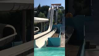 Water Park Rhodos Faliraki ganz Rechts Free Fall Slide [upl. by Vickie]