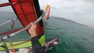 Windfoil vs Windsurf  match test [upl. by Mendelsohn]