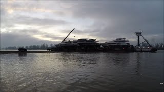 Schwertransport 8 Yachten  Stunden in 2 Minuten bitte teilen [upl. by Lrub]