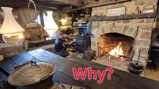 Why A cookstove and fireplace in the same kitchen [upl. by Perzan761]