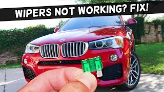 Why Windshield Wipers Do Not Work BMW X3 X4 2010 2011 2012 2013 2014 2015 2016 2017 2018 [upl. by Iddo]