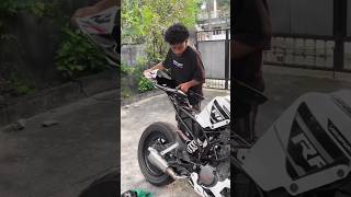 RC 390 new x2se kit install 💢 White graphics💥 rc390 ytshorts shorts viral [upl. by Emelda]