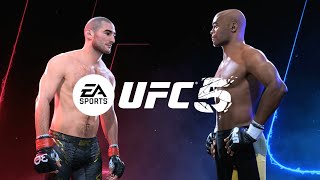 UFC 5  HITTING COMBOS  Sean Strickland Vs Anderson Silva FULL FIGHT GAMEPLAY PS5 [upl. by Eloise28]