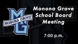 Monona Grove School Board  Wednesday October 9 2024 [upl. by Lavinie699]