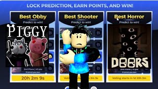 My Votes and Thoughts in Roblox Innovation Awards Voting Hub 2024SHABoi Roblox Event [upl. by Occir]