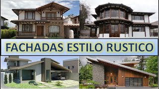 FACHADAS de CASAS ESTILO RUSTICO [upl. by Sillaw257]