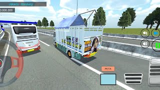 Truck BMS NUMBER ONE dari jakarta ke Bandung Truck Simulator indonesia [upl. by Anaerol]