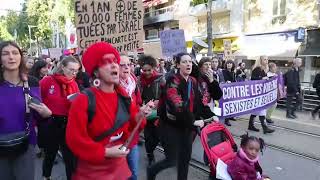 Manifestaciones en Francia piden una nueva ley contra la violencia machista [upl. by Madonia202]