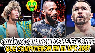 Salarios amp Bonificaciones del UFC 296💰💰💰  ¿Cuánto ganó EDWARDS tras su VICTORIA sobre COVINGTON [upl. by Ferd]