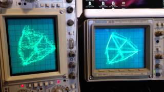 Oscillofun mp3 vs flac XY Tektronix 2232 465B [upl. by Jamal]