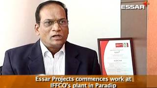 Essar Projects commences work at client IFFCOs Paradip plant [upl. by Otilrac487]