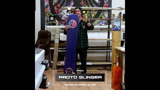 Mens 2025 Proto Slinger Snowboard  Never Summer Industries [upl. by Winer]