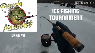 PERCH ASSAULT Ice Fishing Tournament  Lake 2 icefishing [upl. by Erde]