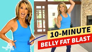 10Minute Belly Fat Blast Workout With Denise Austin [upl. by Eiderf182]