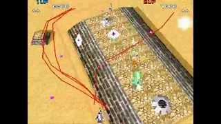 Xevious 3DG 2 player Netplay arcade game 60fps [upl. by Hteb327]