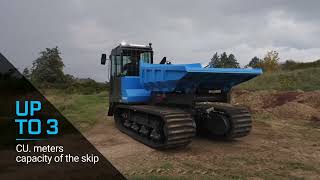 Tracked dumper Messersì TC550d  5 tons 11000 lbs [upl. by Laband26]