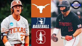 Texas vs 8 Stanford Game 3  Winner To College World Series  2023 College Baseball Highlights [upl. by Clevie288]