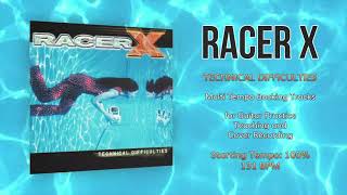 RACER X  Technical Difficulties  100 Tempo 131 BPM Backing Track [upl. by Eninnaej]