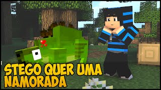 Minecraft DinoCraft 12  Stego quer uma namorada [upl. by Gimpel]