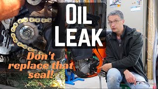 How to FIX leaking countershaft on KTM 500 EXCF or any KTM WITHOUT replacing the seal [upl. by Ermeena]