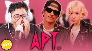 ROSÉ amp Bruno Mars  APT Official Music Video  Reaction [upl. by Nainatrad]