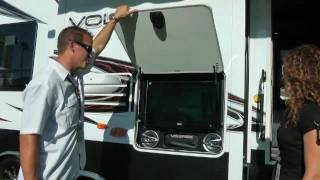 2011 Dutchmen Voltage V3900 review  Toy Hauler Adventures [upl. by Ramirolg]