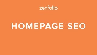 Improve the SEO of your Homepage using website title description H1 and H2 tags  Zenfolio Classic [upl. by Nitsirt]