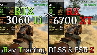 RX 6700 XT vs RTX 3060 Ti  Ray Tracing DLSS amp FSR 2 [upl. by Trescott86]