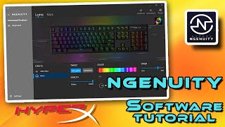 HyperX Ngenuity Software Tutorial  Mechanical Keyboards  RGB Presets Key assigments amp Macros [upl. by Hyozo911]