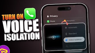 How to Enable Voice Isolation for iPhone Phone Calls  Reduce Background Noise During iPhone Calls [upl. by Ahselaf]