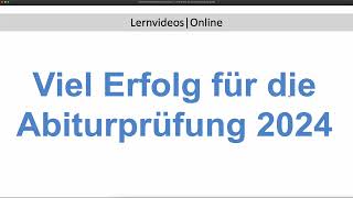 Viel Erfolg für die Abiturprüfung 2024 FOS  BOS Bayern [upl. by Airdnua577]