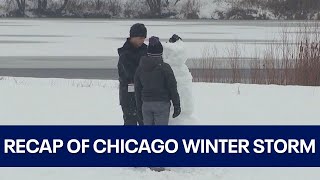 Recap of Chicagos first significant winter storm of the year [upl. by Jeminah]