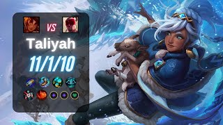 TALIYAH JUNGLE vs LEE SIN  EUW LoL Challenger Patch 1323 [upl. by Blanka908]