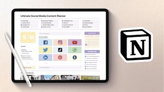 The ULTIMATE Social Media Content Planner Notion Template [upl. by Wahkuna]