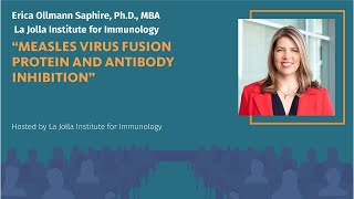 Measles virus Fusion protein and antibody inhibition  Erica Ollmann Saphire PhD MBA [upl. by Eiznekcm]