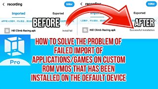 How to solve failed import apkgamevmospro vmosprovip vmosmod [upl. by Newbill]