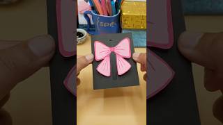 Birthday Bow Card 🎀🩷 diy art trending youtubeshorts viralvideo shorts shortsfeed birthday [upl. by Gerhardt856]