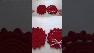 Posavasos navideños a crochet [upl. by Neural]