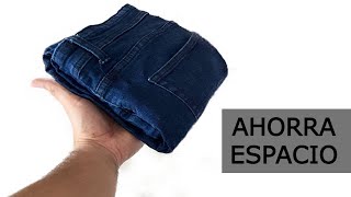 Cómo Doblar Pantalones ahorrar espacio [upl. by Guglielma]