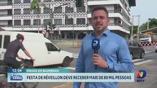 Festa de Réveillon em Blumenau deve receber mais de 80 mil pessoas [upl. by Hsiri]