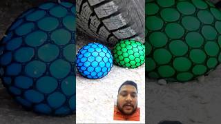 Crushing of ball and crunchy things by car 🚘 tyre asmr crushing crunchy shorts trendingshorts [upl. by Paget644]