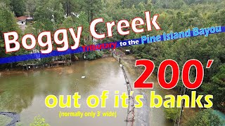 Lumberton Flooding  Boggy Creek 2024 [upl. by Broddie]