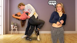 FLIRTY DANCE PRANK ON MY GIRLFRIEND she got mad Lev Cameron [upl. by Enitnemelc477]