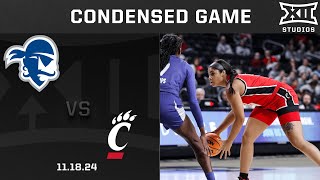 Seton Hall vs Cincinnati Condensed Game  202425 Big 12 Womens Basketball [upl. by Atteynek]